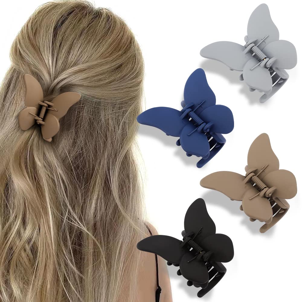 Pastel Butterfly Hair Clip Set